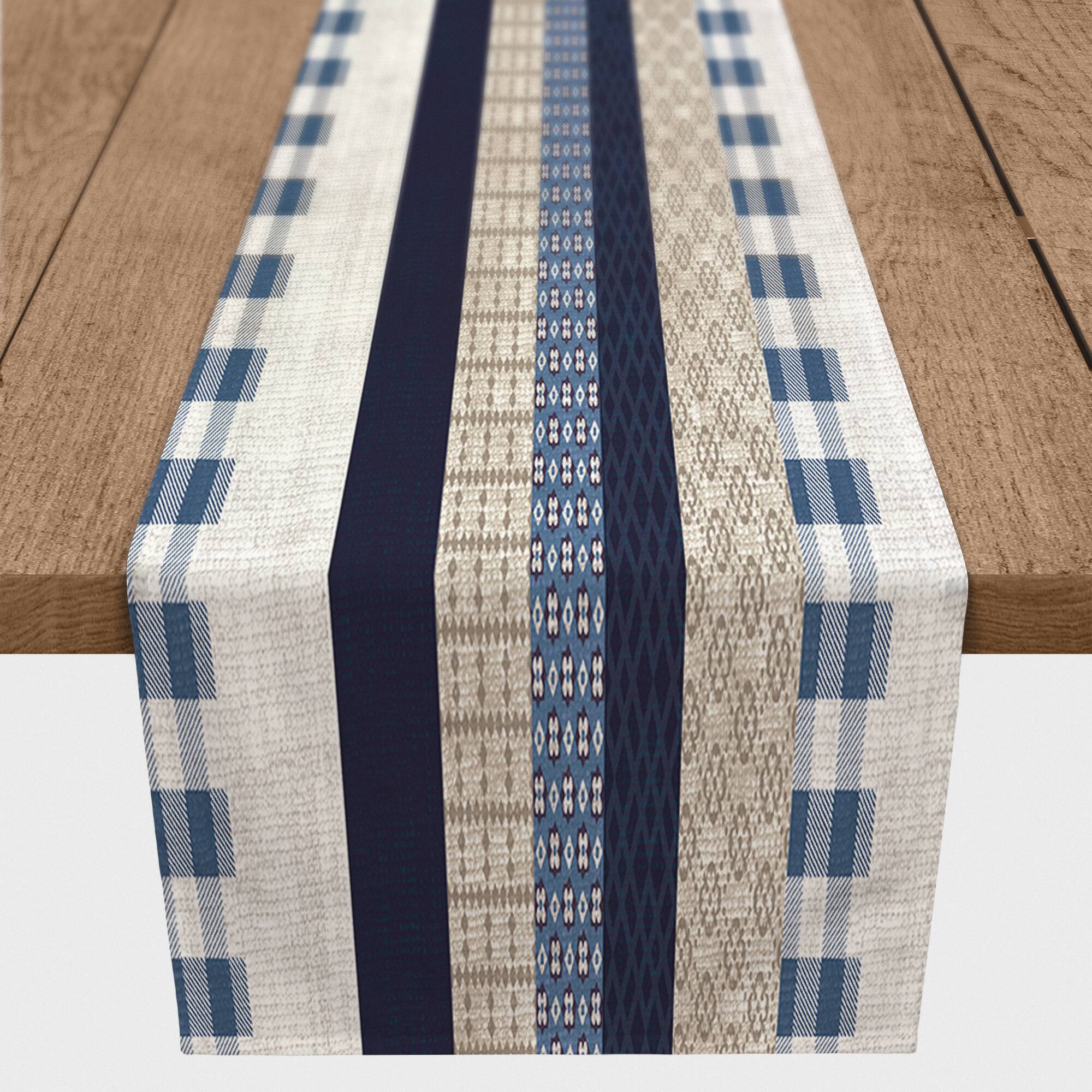 Designs Direct Patchwork Stripes Cotton Twill Runner